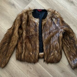 Faux fur jacket